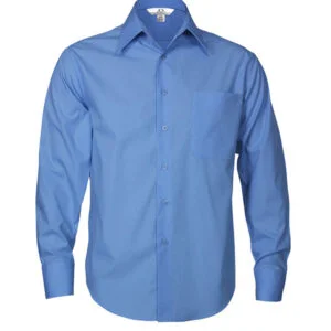 Men's Metro Solid Colour Poplin L/S Shirt (premium colours)
